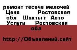 ремонт тесече мелочей › Цена ­ 100 - Ростовская обл., Шахты г. Авто » Услуги   . Ростовская обл.